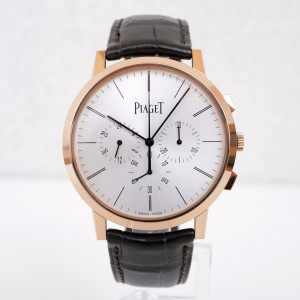 Швейцарський годинник Piaget Altiplano Ultra-Thin Manual Wind Flyback Chronograph Dual Time 18K Rose Gold