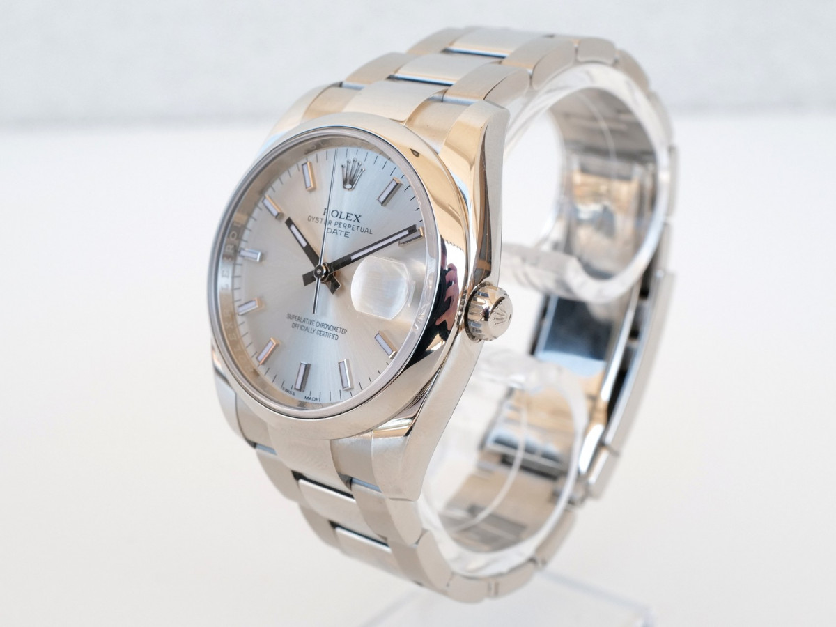 Швейцарський годинник Rolex Oyster Perpetual Date Silver Dial