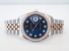 Швейцарський годинник Rolex Datejust 36mm Oyster Steel and Everose Gold Blue Diamond Dial