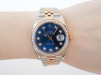 Швейцарський годинник Rolex Datejust 36mm Oyster Steel and Everose Gold Blue Diamond Dial
