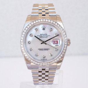 Швейцарський годинник Rolex Datejust 36mm Steel Jubilee Diamond Bezel MOP Dial