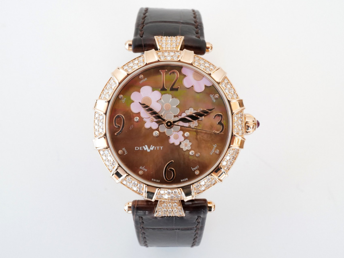 Swiss watch DeWitt Golden Afternoon 18K Rose Gold Diamonds