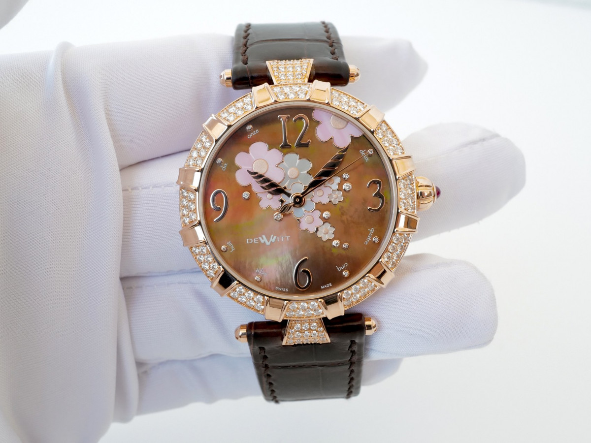 Swiss watch DeWitt Golden Afternoon 18K Rose Gold Diamonds