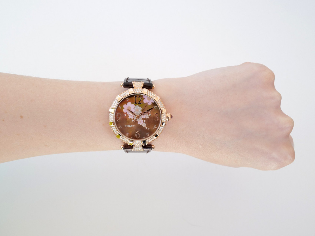 Swiss watch DeWitt Golden Afternoon 18K Rose Gold Diamonds
