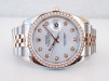 Швейцарський годинник Rolex Datejust 36mm Jubilee Steel and Everose Gold Silver Diamond Dial