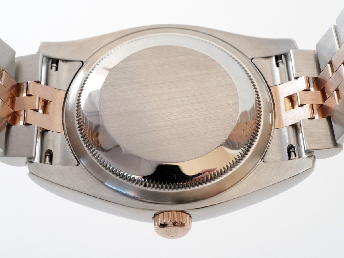 Швейцарський годинник Rolex Datejust 36mm Jubilee Steel and Everose Gold Silver Diamond Dial