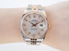Швейцарський годинник Rolex Datejust 36mm Jubilee Steel and Everose Gold Silver Diamond Dial