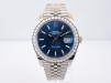 Швейцарський годинник Rolex Datejust 41 Blue Dial Diamond Bezel Jubilee Bracelet