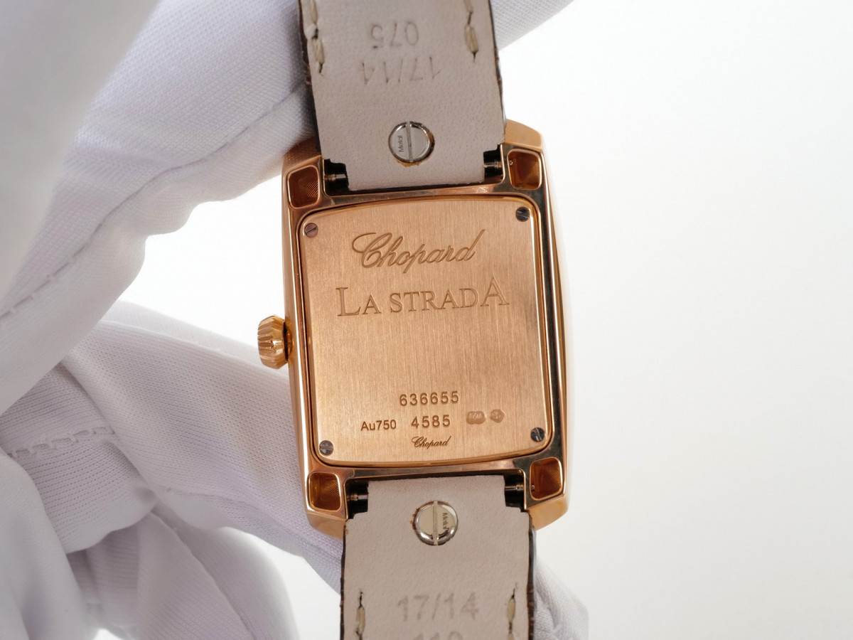 Швейцарские часы Chopard La Strada Cushion 18K Rose Gold