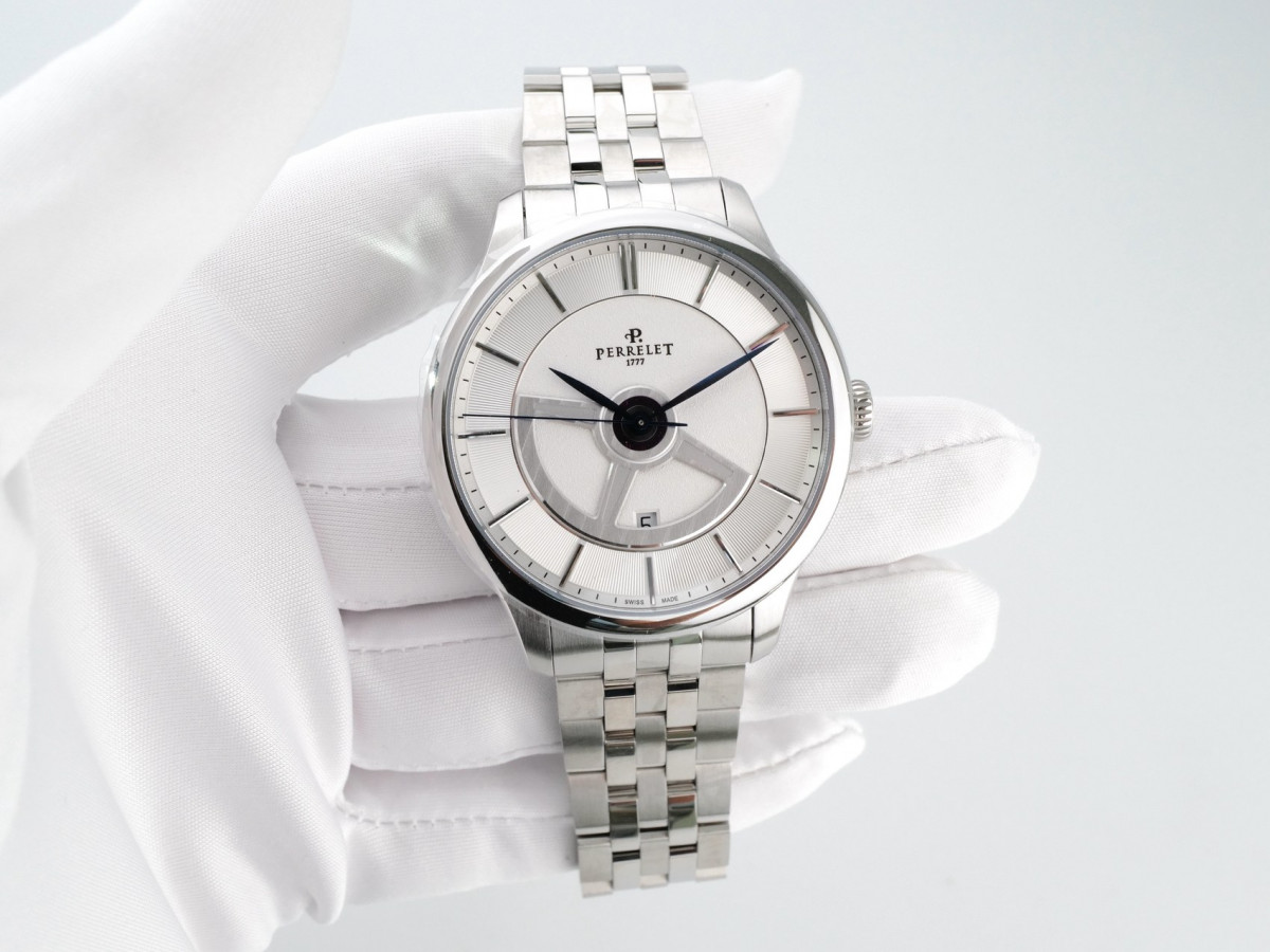 Swiss watch First Class Double Rotor Silver Dial