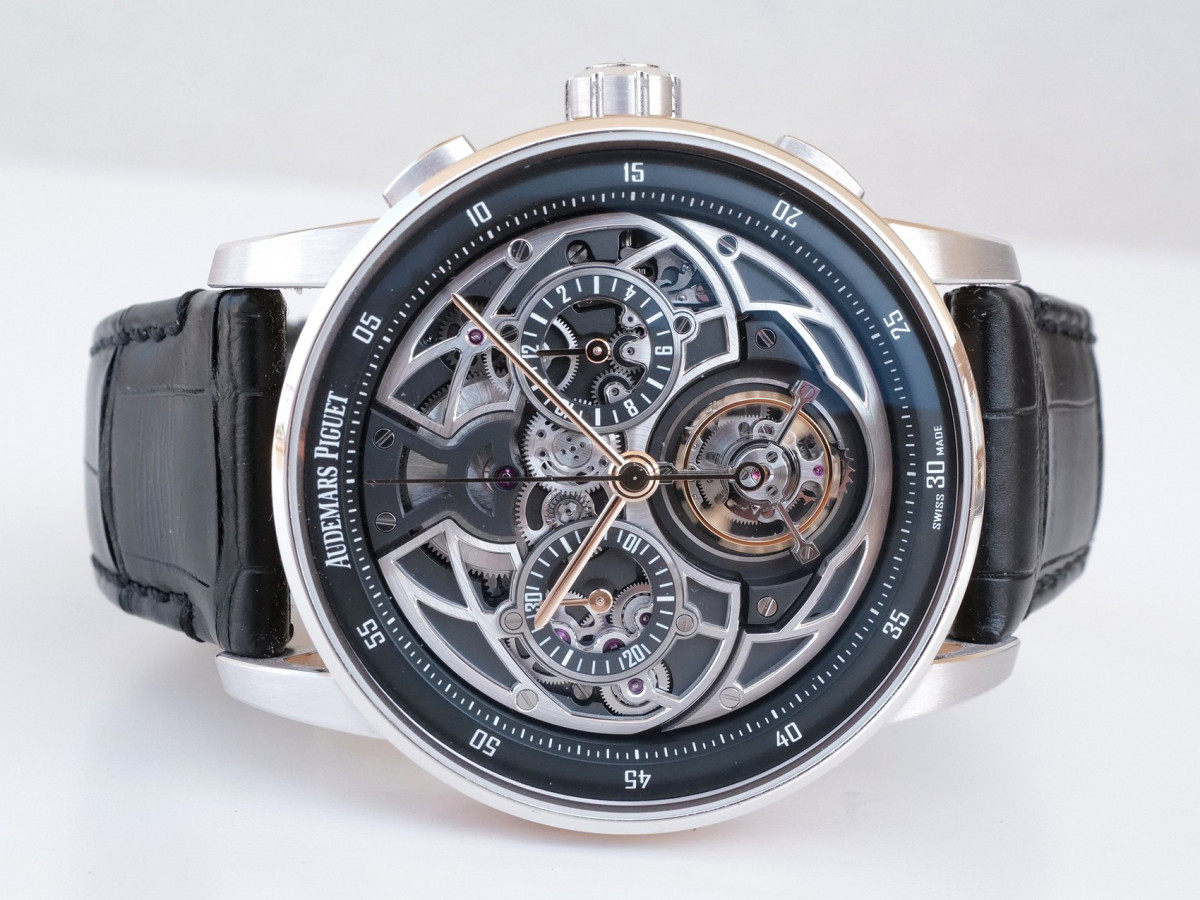 Швейцарские часы Audemars Piguet Code 11.59 Flying Tourbillon Flyback Chrongraph 18K White And Rose Gold Limited Edition 50 Pieces