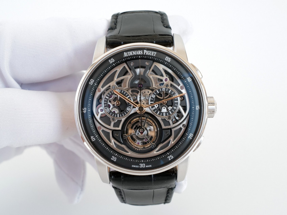 Швейцарские часы Audemars Piguet Code 11.59 Flying Tourbillon Flyback Chrongraph 18K White And Rose Gold Limited Edition 50 Pieces