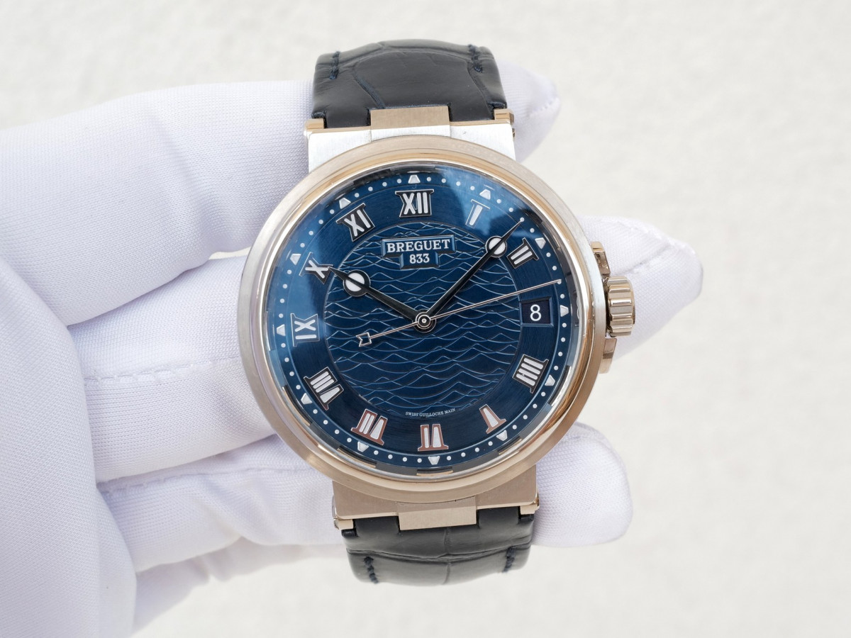 Швейцарський годинник Breguet Marine Date 18K White Gold