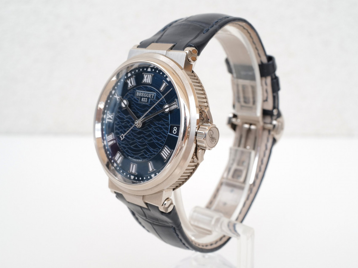 Швейцарський годинник Breguet Marine Date 18K White Gold