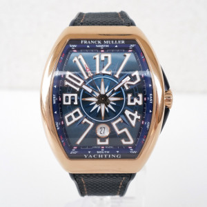 Швейцарський годинник Franck Muller Vanguard Yachting Automatic Blue Dial 18k Rose Gold