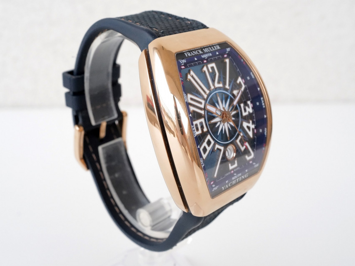 Швейцарський годинник Franck Muller Vanguard Yachting Automatic Blue Dial 18k Rose Gold