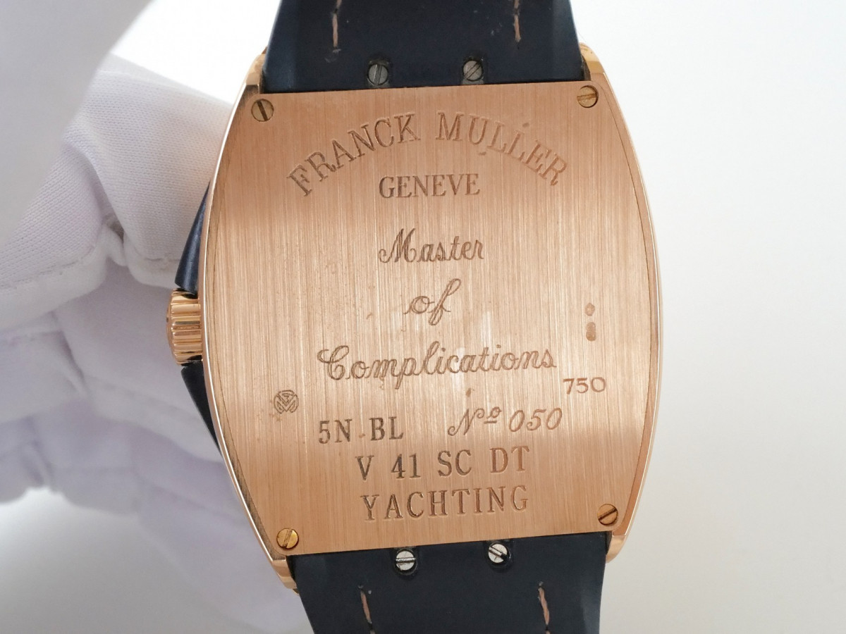 Швейцарський годинник Franck Muller Vanguard Yachting Automatic Blue Dial 18k Rose Gold