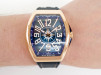 Швейцарський годинник Franck Muller Vanguard Yachting Automatic Blue Dial 18k Rose Gold