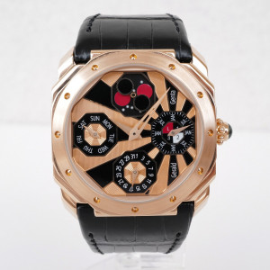 Швейцарський годинник Gerald Genta Octo 48-Month Moon Phase Perpetual Calendar 18K Rose Gold