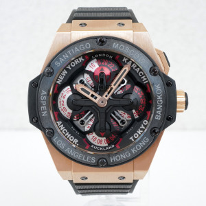 Швейцарские часы Hublot Big Bang King Power Unico GMT 18k Rose Gold