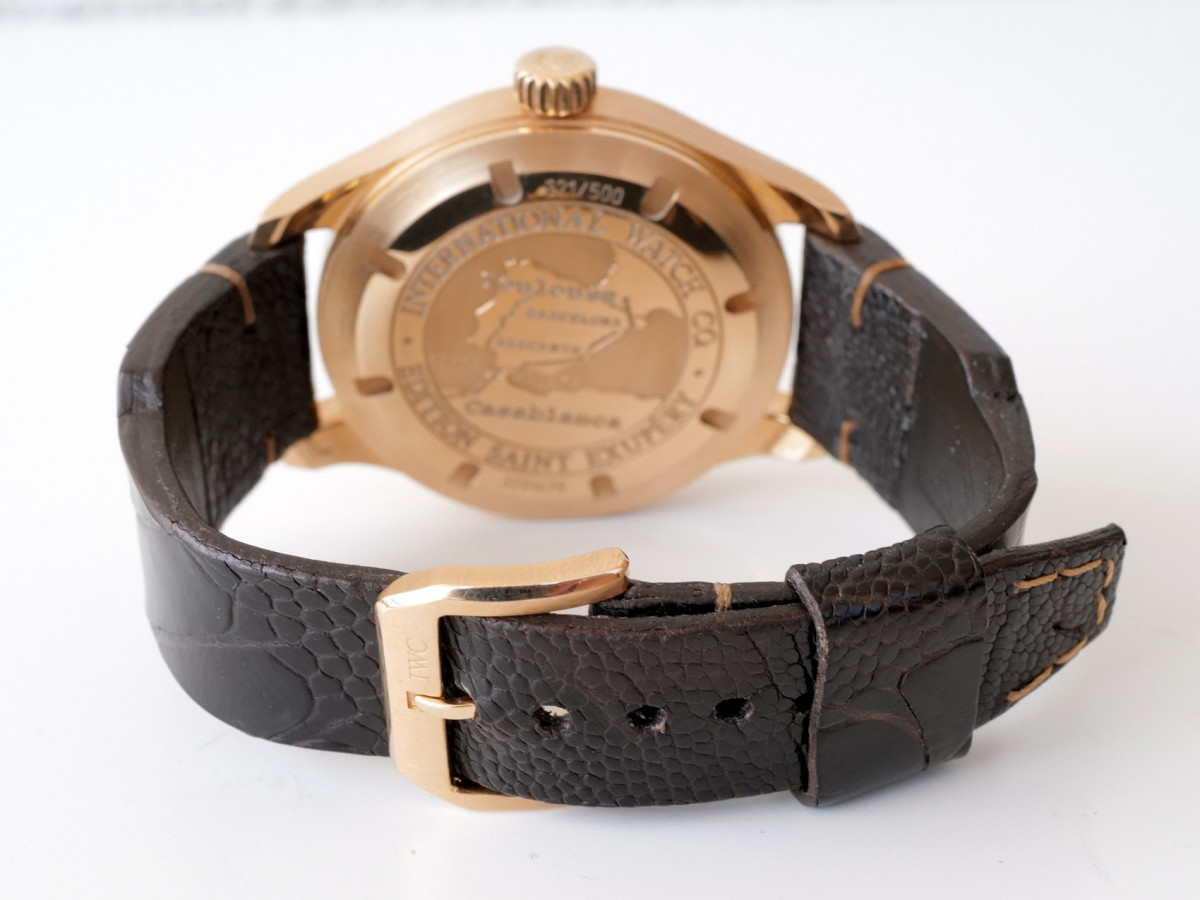 Swiss watch IWC Pilot Antoine De Saint Exupery Limited Edition 18K Rose Gold Power Reserve