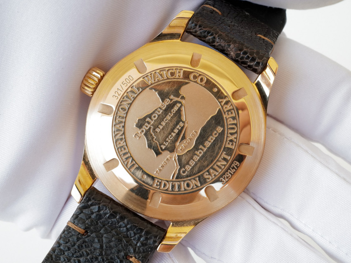 Swiss watch IWC Pilot Antoine De Saint Exupery Limited Edition 18K Rose Gold Power Reserve