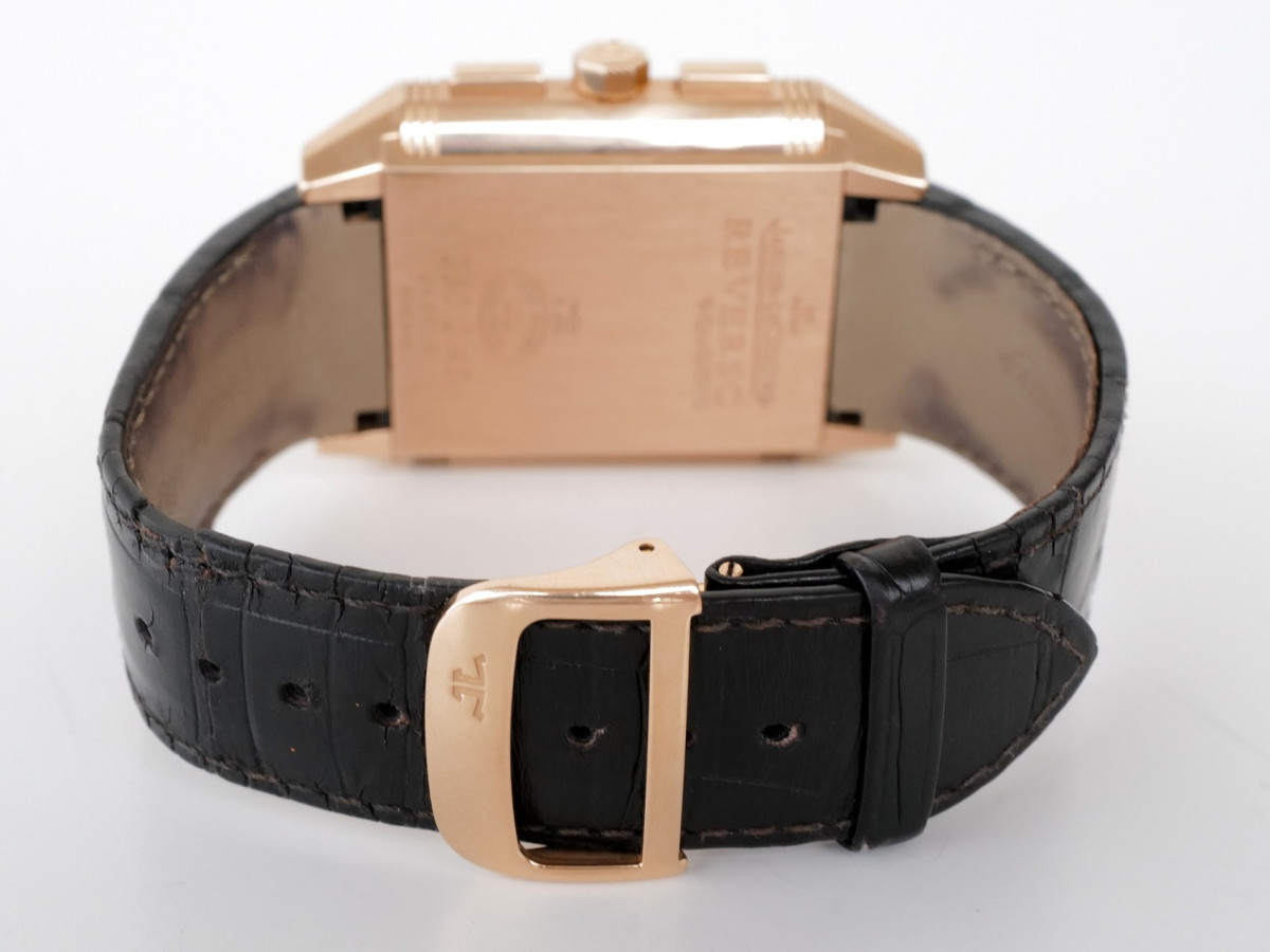 Швейцарские часы Jaeger-LeCoultre Reverso Squadra Chronograph GMT 18k Rose Gold