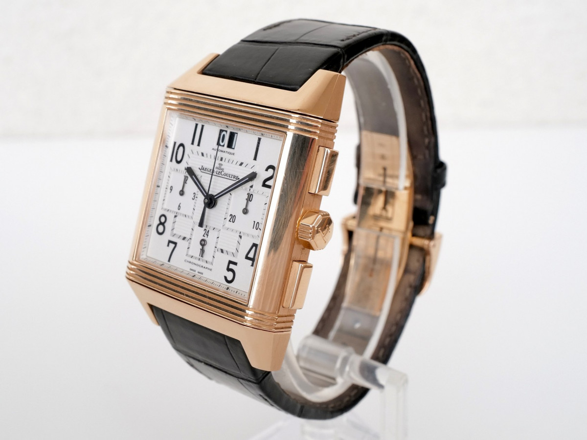 Швейцарские часы Jaeger-LeCoultre Reverso Squadra Chronograph GMT 18k Rose Gold