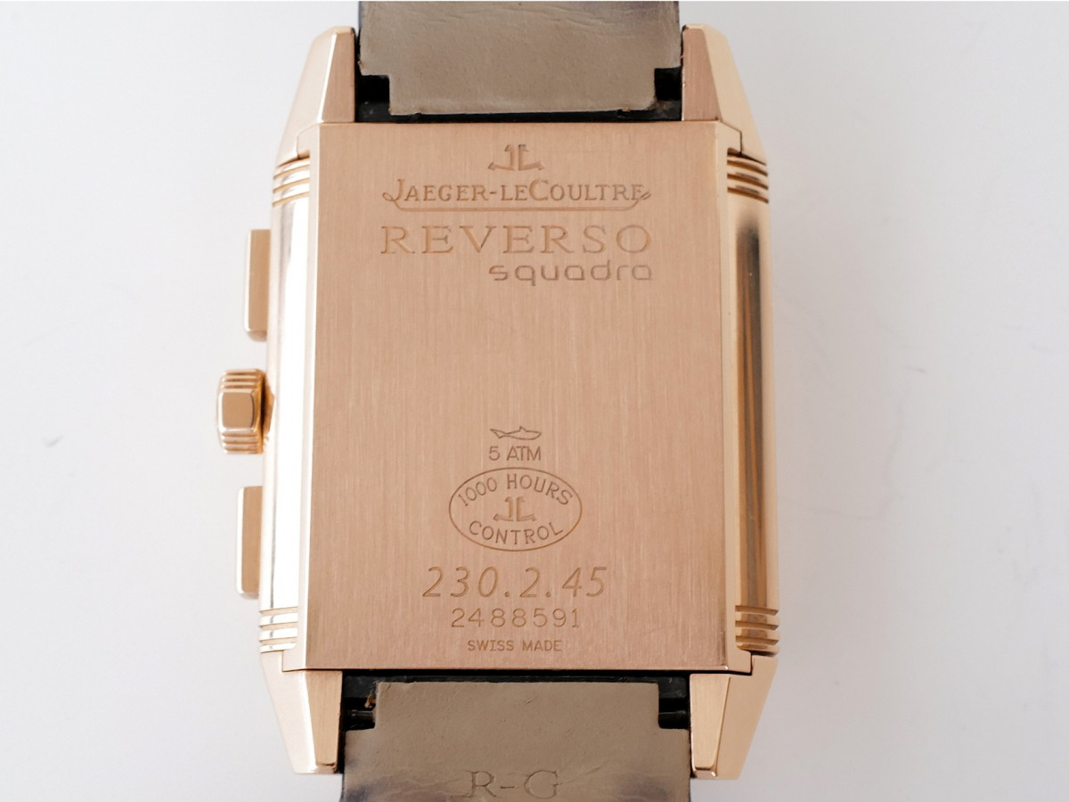 Швейцарские часы Jaeger-LeCoultre Reverso Squadra Chronograph GMT 18k Rose Gold