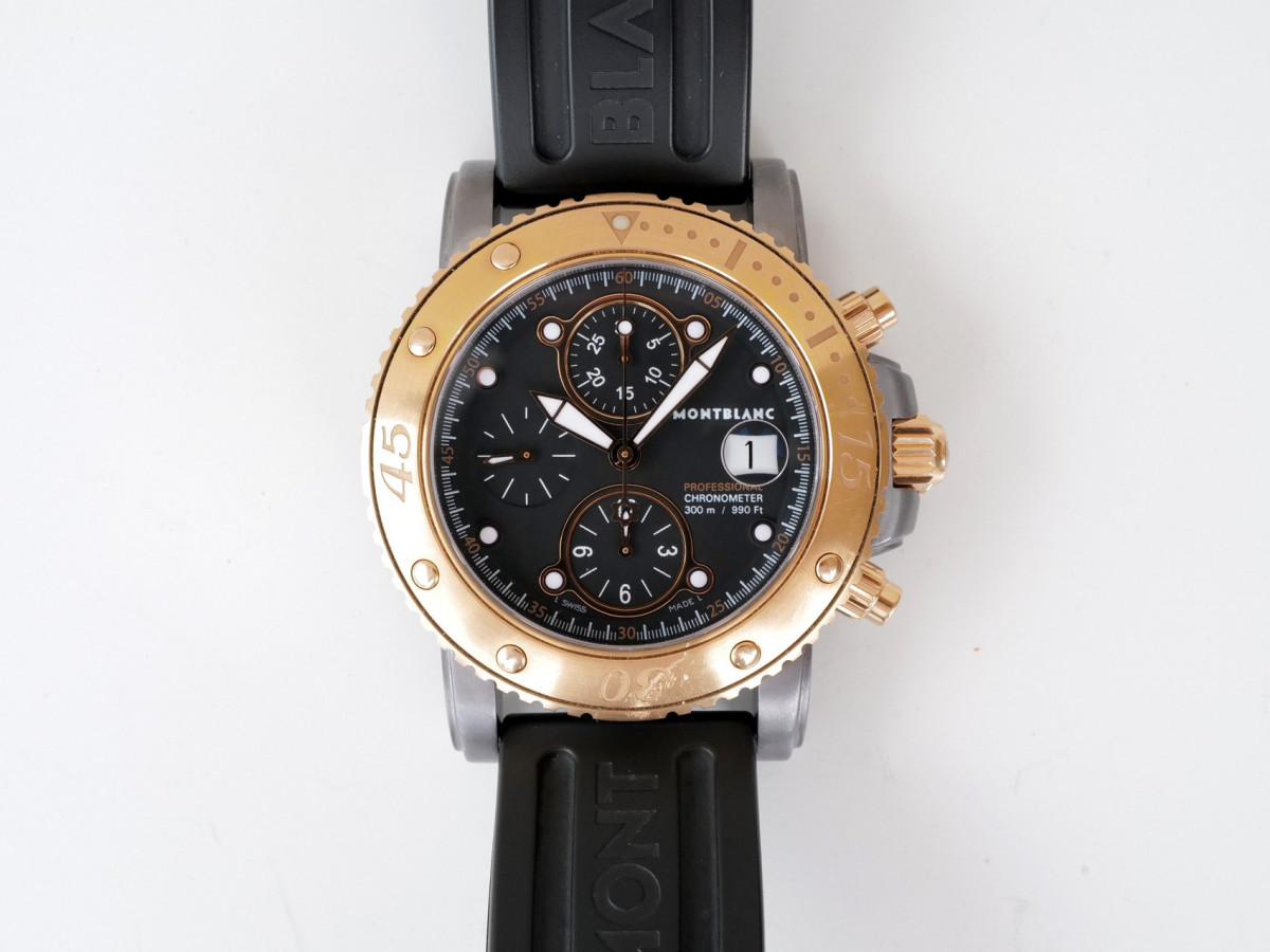 Швейцарские часы Montblanc Sport XXXL Chronograph Tantalum 18K Rose Gold Automatic