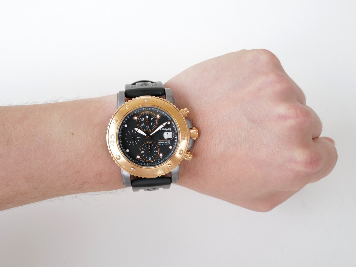 Швейцарские часы Montblanc Sport XXXL Chronograph Tantalum 18K Rose Gold Automatic