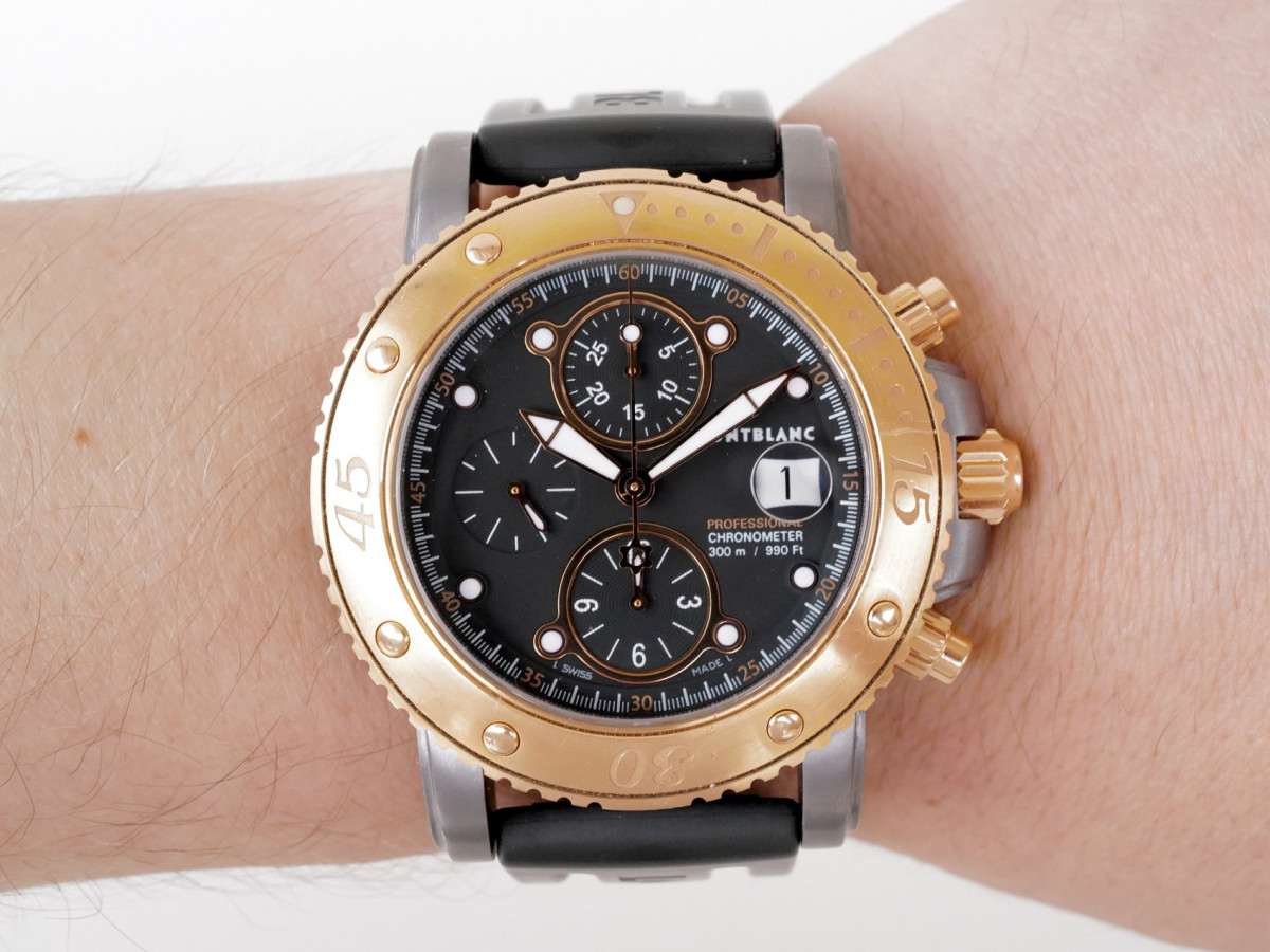 Швейцарские часы Montblanc Sport XXXL Chronograph Tantalum 18K Rose Gold Automatic