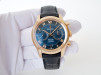 Швейцарские часы Omega De Ville Hour Vision Co-Axial 18K Rose Gold Blue Dial Chronograph