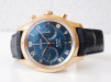 Швейцарские часы Omega De Ville Hour Vision Co-Axial 18K Rose Gold Blue Dial Chronograph