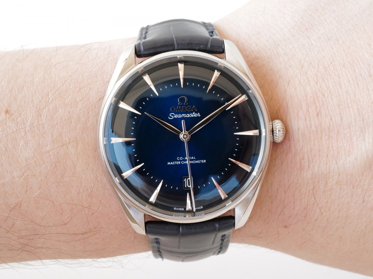 Швейцарские часы Omega Seamaster London Boutique Edition Limited Blue Dial Co-Axial Master Chronometer