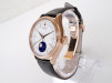 Швейцарские часы Rolex Cellini Moonphase 18K Rose Gold White Dial Black Strap Discontinued