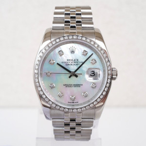 Швейцарський годинник Rolex Datejust 36mm Jubilee MOP Diamond Dial Bezel