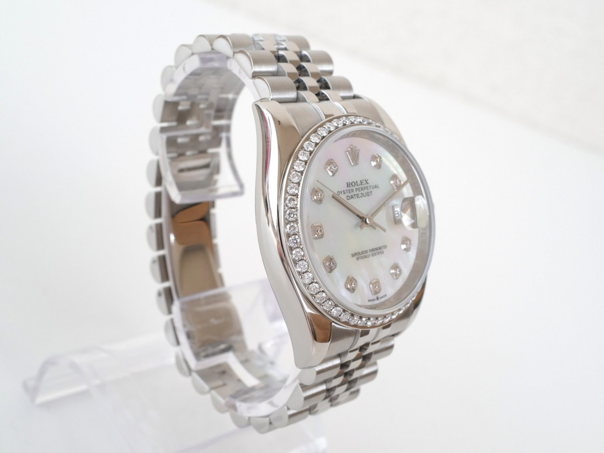 Швейцарський годинник Rolex Datejust 36mm Jubilee MOP Diamond Dial Bezel