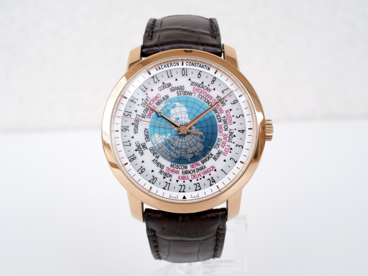 Швейцарские часы Vacheron Constantin Patrimony Traditionnelle World Time 18k Rose Gold
