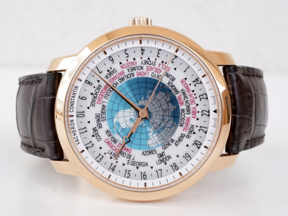 Швейцарские часы Vacheron Constantin Patrimony Traditionnelle World Time 18k Rose Gold