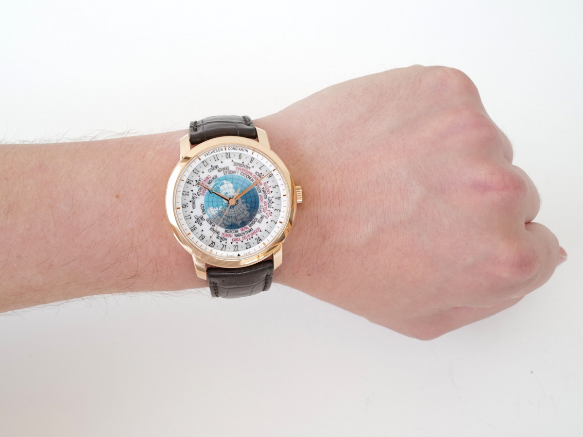 Швейцарские часы Vacheron Constantin Patrimony Traditionnelle World Time 18k Rose Gold