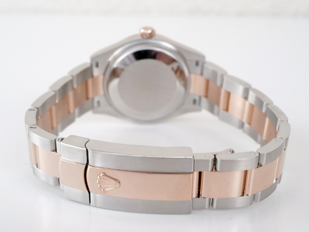 Швейцарський годинник Rolex Lady-Datejust 31 Oyster Steel 18K Rose Gold Chocolate Diamond Roman VI Dial Diamond Bezel