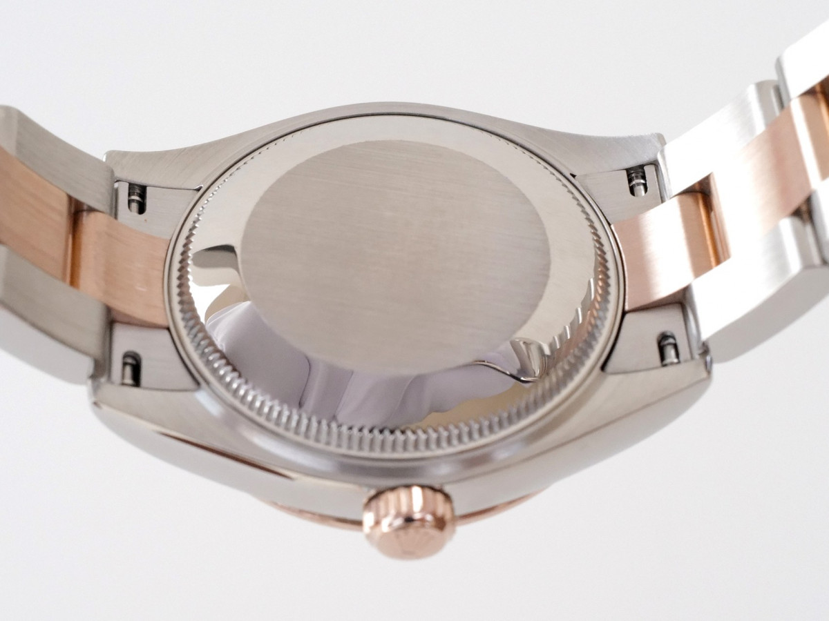 Швейцарський годинник Rolex Lady-Datejust 31 Oyster Steel 18K Rose Gold Chocolate Diamond Roman VI Dial Diamond Bezel
