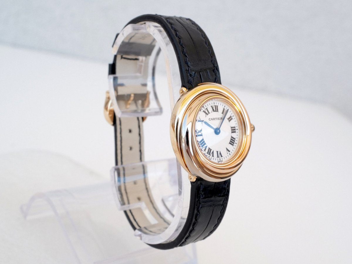 Швейцарские часы Cartier Trinity 18K Tricolor Yellow Rose White Gold Ladies 27mm