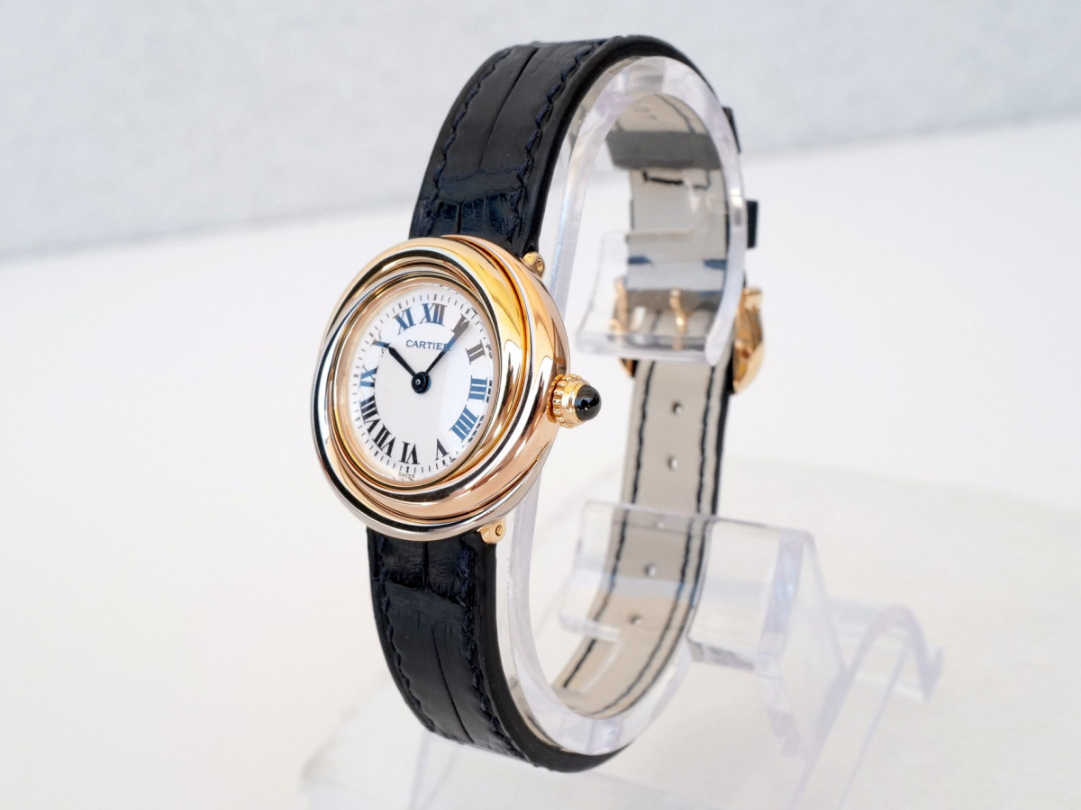 Швейцарские часы Cartier Trinity 18K Tricolor Yellow Rose White Gold Ladies 27mm