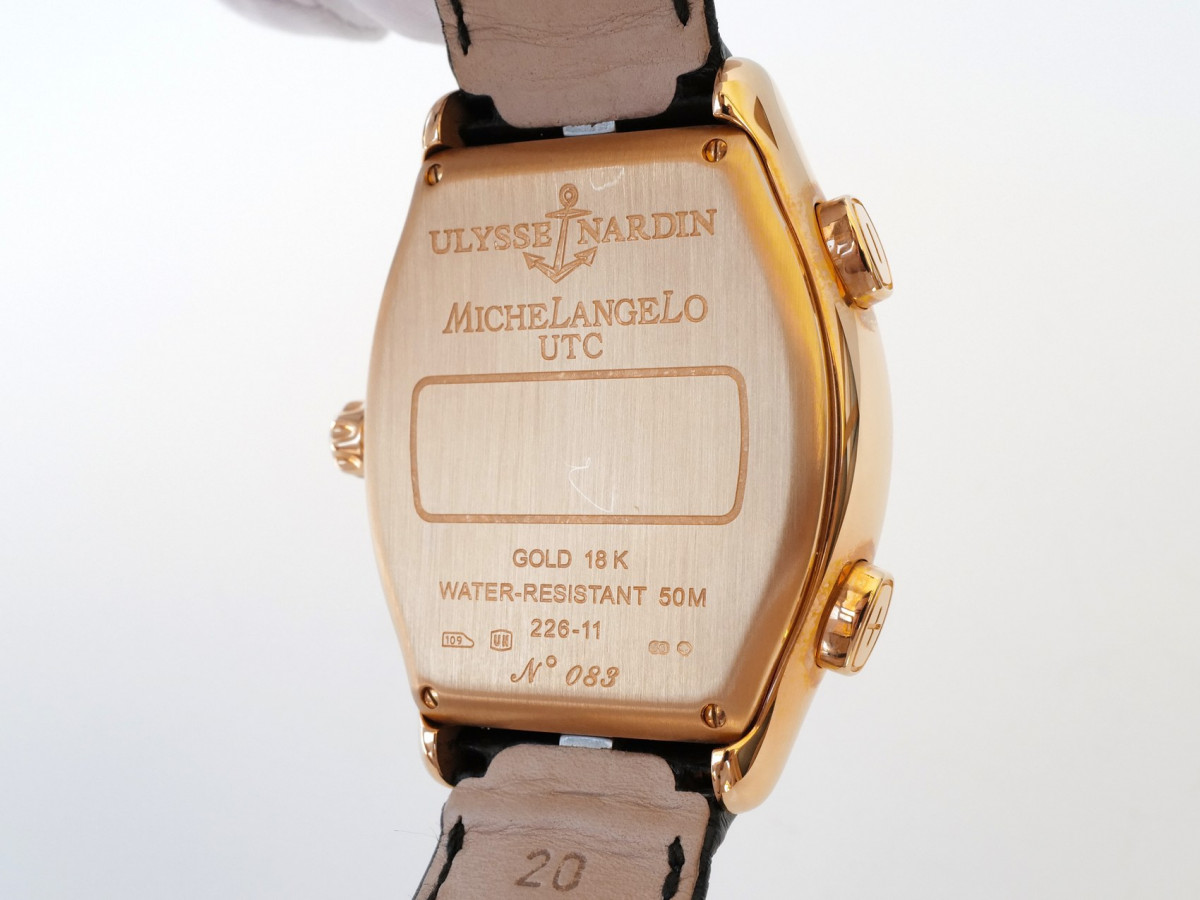 Швейцарские часы Ulysse Nardin Michelangelo Gigante UTC Dual Time 18k Rose Gold