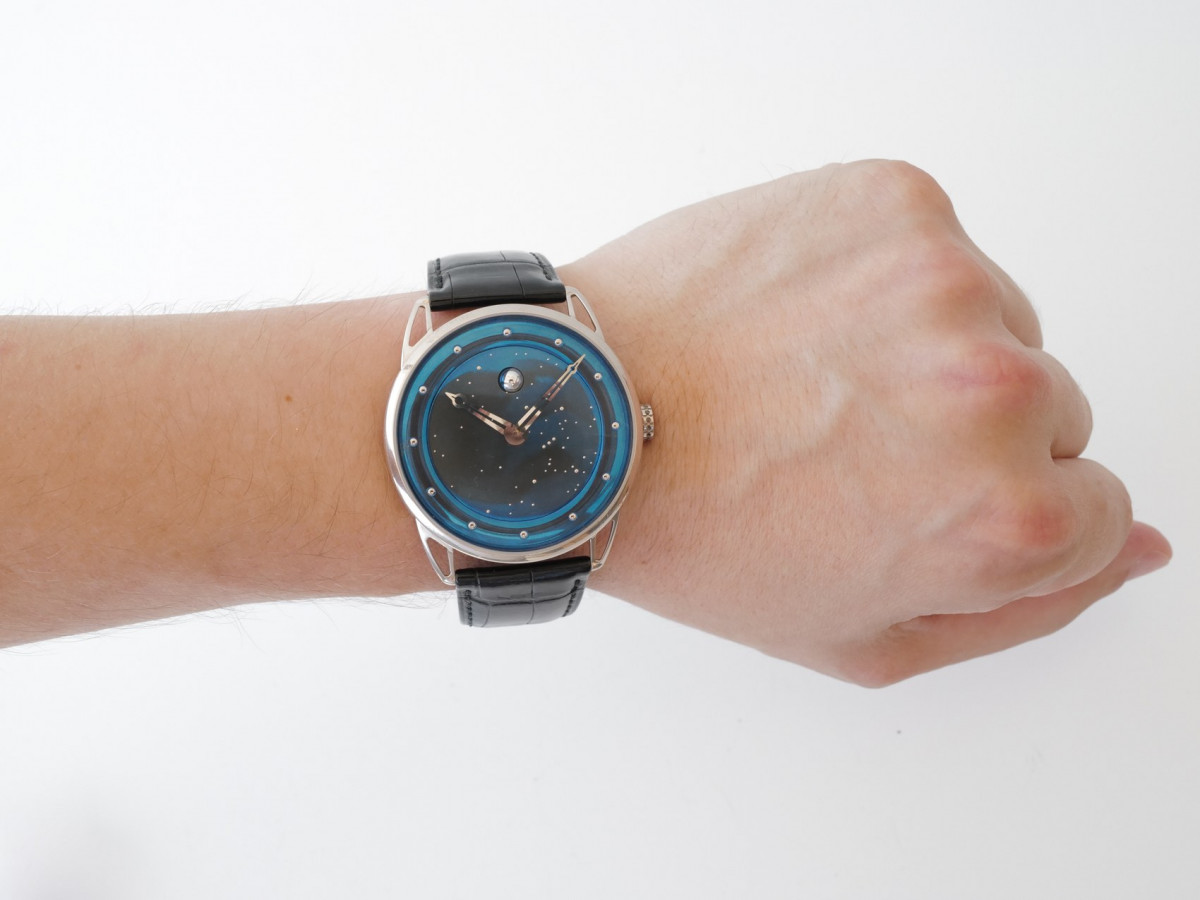 Швейцарський годинник De Bethune DB25 Moon Phase Starry Sky 18K White Gold