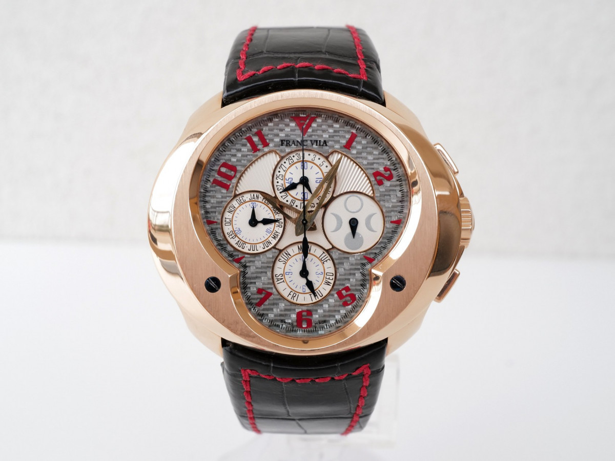 Швейцарские часы Franc Vila Complication Flyback Chronograph Quantieme Perpetuel Haute Horlogerie 18k Rose Gold