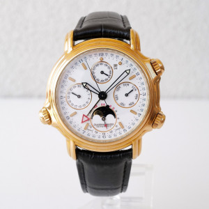 Швейцарские часы Jaeger-LeCoultre Grand Reveil Perpetual Calendar Alarm 18k Yellow Gold