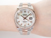 Швейцарские часы Rolex Datejust 36mm Oyster Steel 18K Rose Gold MOP Diamond Dial Bezel